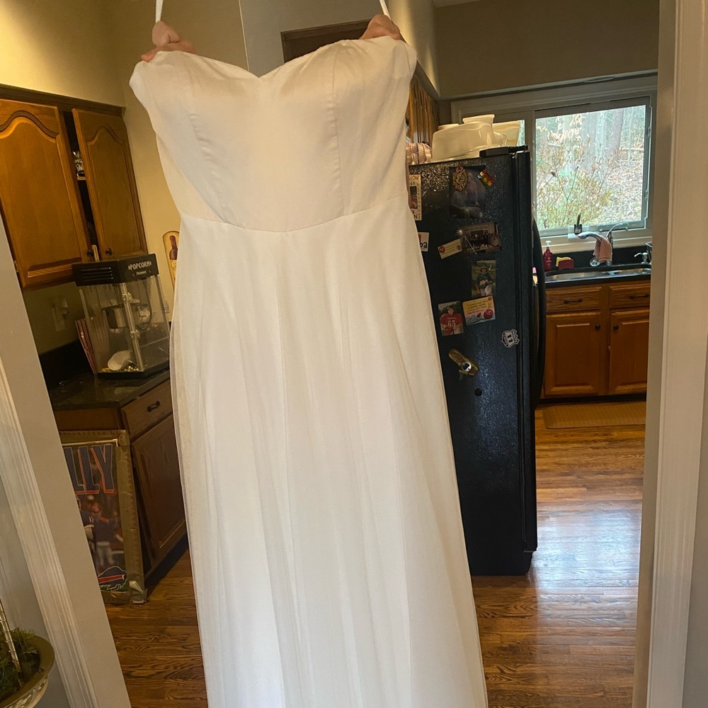 Never worn professionally dry cleaned A-line wedding dress